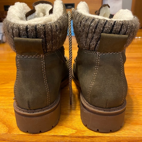 Women’s Mossimo Supply Co. Olive Green Suede Boots - Picture 4 of 7